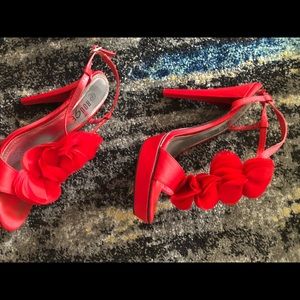 Red Platform Sandal